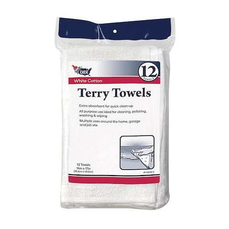 TERRY TOWEL WHITE 1PK